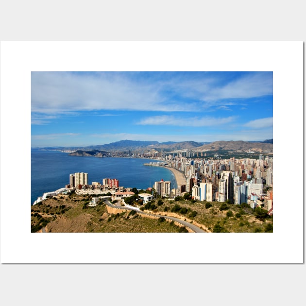 Benidorm Skyline Cityscape Costa Blanca Spain Wall Art by Andy Evans Photos